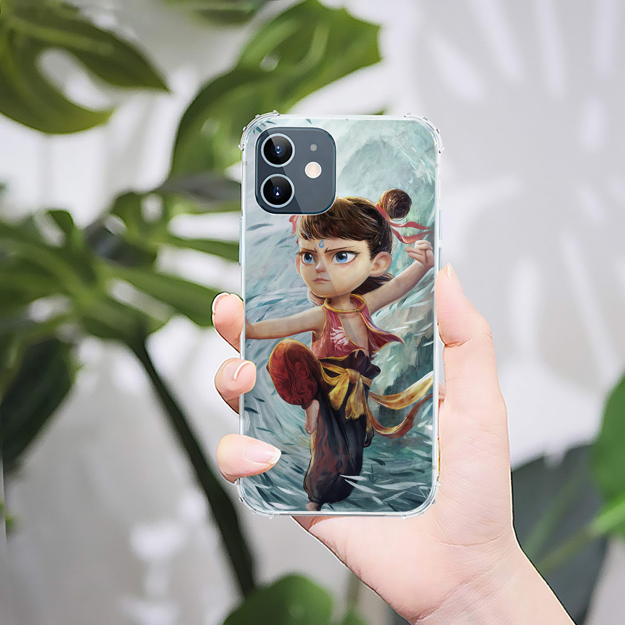 （画像用） Ne Zha 2 ナタ 魔童の大暴れ 【iPhone 12シリーズ対応】透明スマホケース（クリアソフトケース）